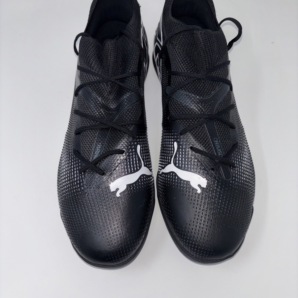 Puma Future 7 Match TT Soccer Turf Futsol Black White 107720-02 Mens Size 9.5 - Picture 5 of 11